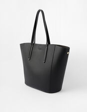 Kayla Curve Tote Bag, Black (BLACK), large