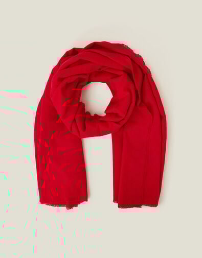 Super Soft Blanket Scarf, Red (RED), large