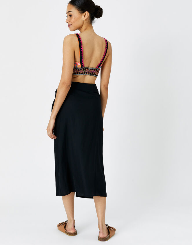 Wrap Beach Skirt, Black (BLACK), large