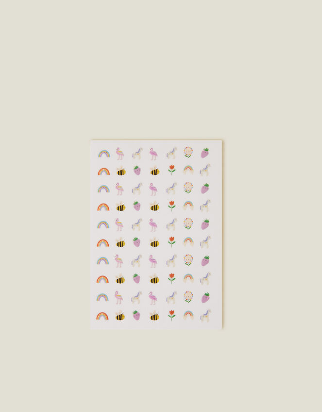 Girls Spring Picnic Nail Stickers, , large