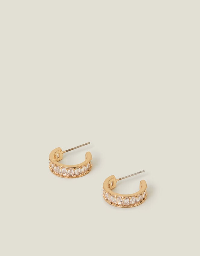 Crystal Embedded Hoops, , large