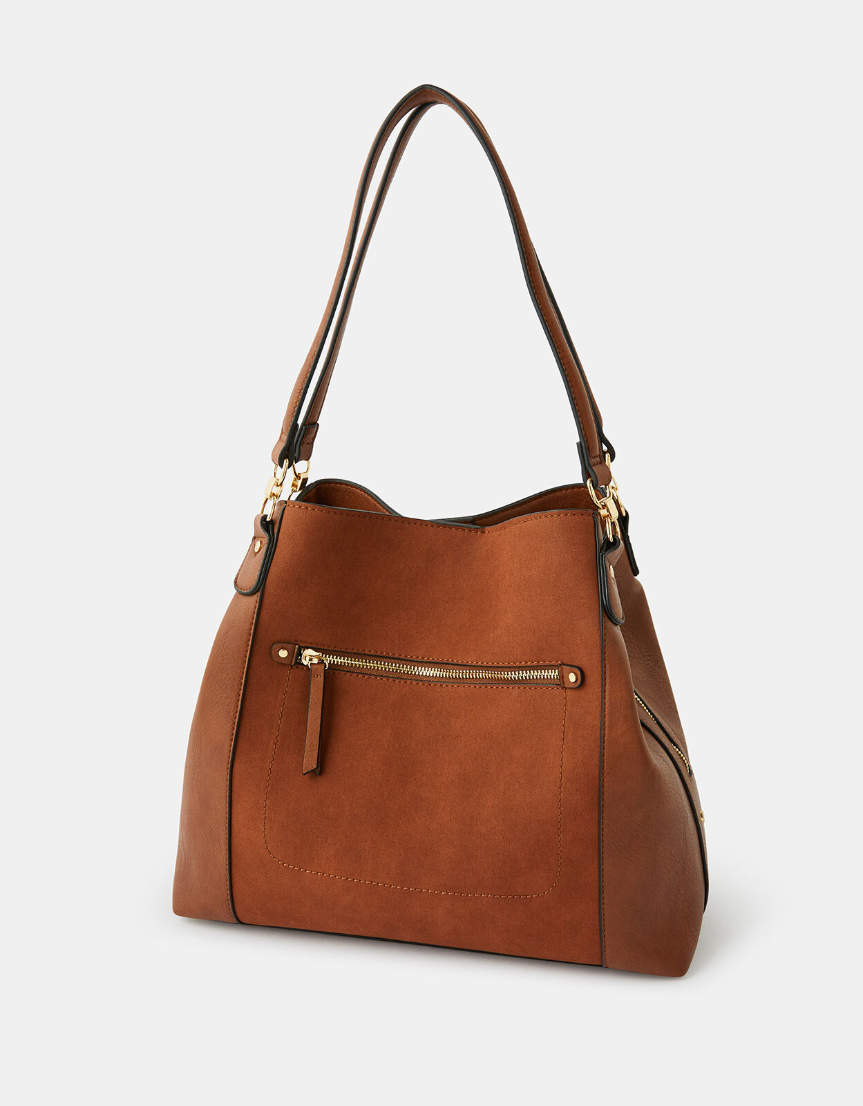 brooklyn large pebbled leather shoulder bag