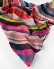 Retro Swirl Scarf in Recycled Polyester, , large