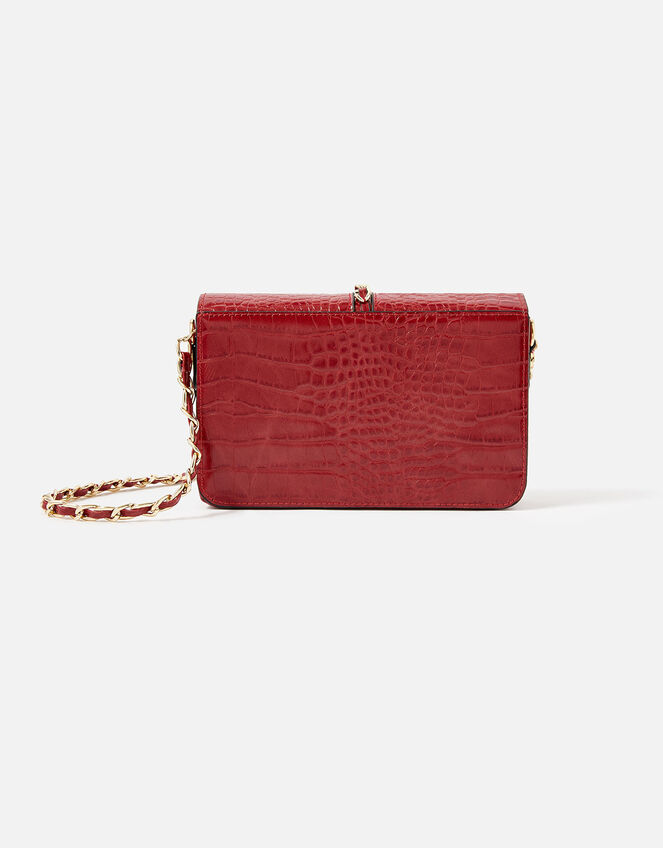 Alicia Padlock Cross-Body Bag, Red (RED), large