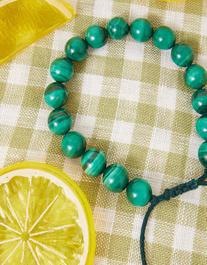 Malachite Healing Stone Friendship Bracelet, , large