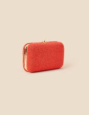 Beaded Hardcase Clutch, , large