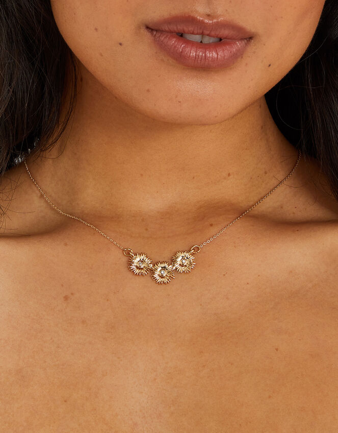 Boxed Flower Pendant Necklace, , large
