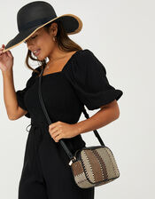 Weave Textile Camera Bag, Multi (DARKS-MULTI), large