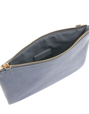 Zip Clutch Bag, Blue (BLUE), large