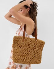Raffia Tote Bag, , large