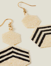 Chevron Drop Earrings, , large