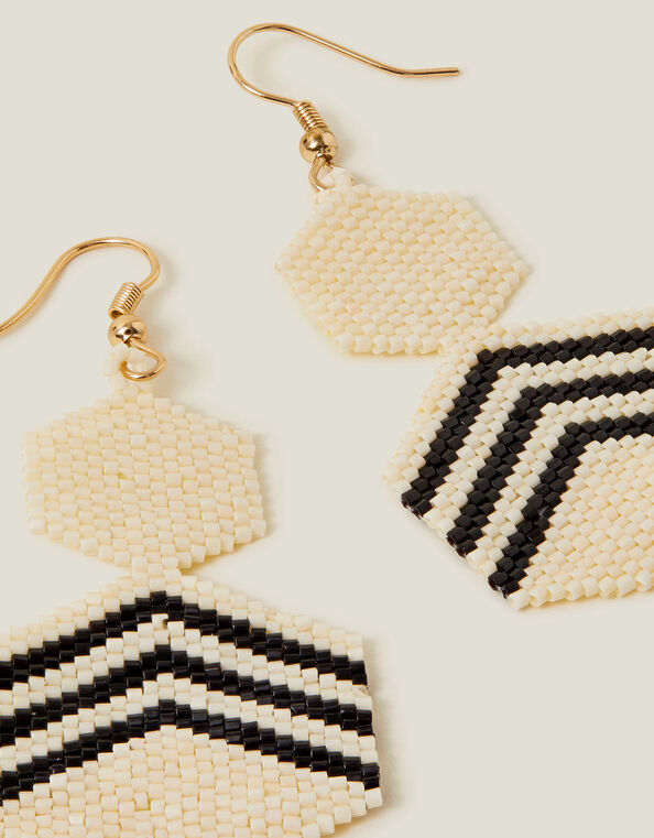 Chevron Drop Earrings, , large