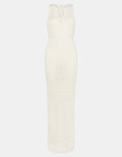 Sleeveless Knitted Maxi Dress, Natural (NATURAL), large