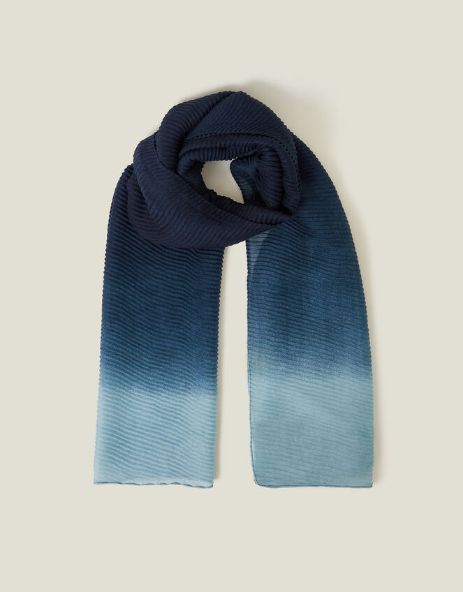 Lightweight Ombre Pleat Scarf, , large