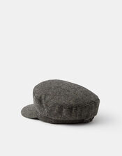 Herringbone Baker Boy Hat, , large