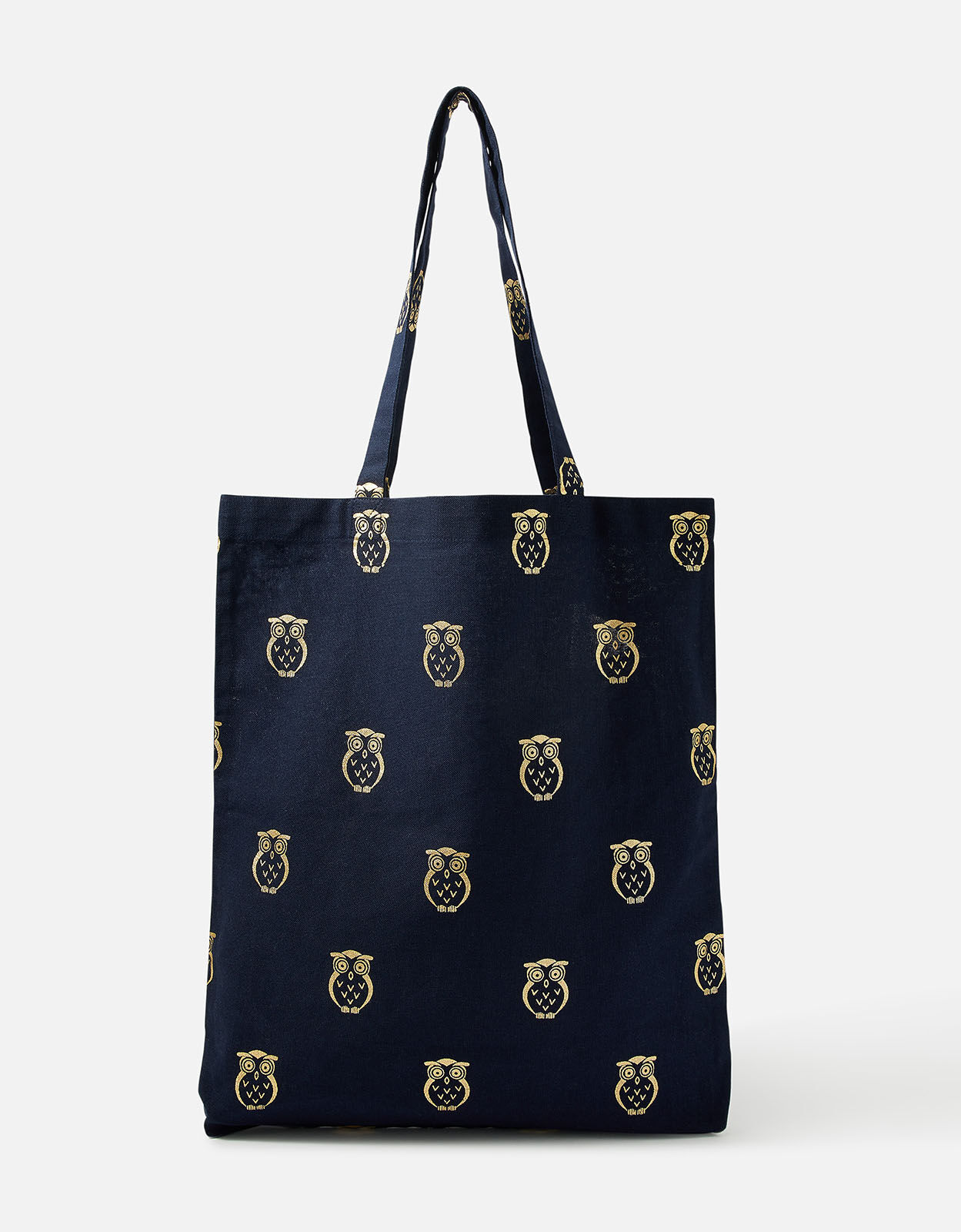 Owl Foil Print Shopper Bag