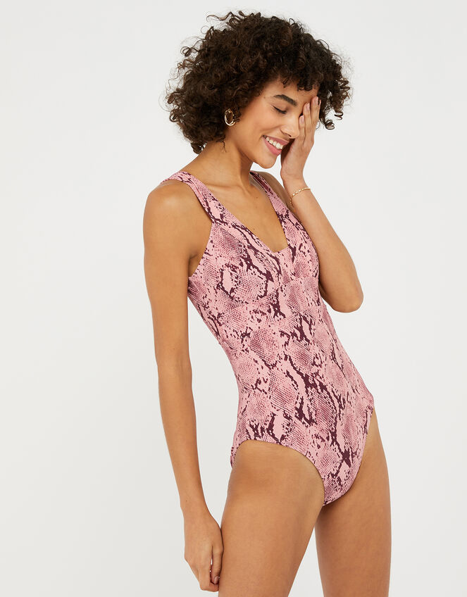 Lexi Plunge Shaping Swimsuit, Metalic (METALLICS), large
