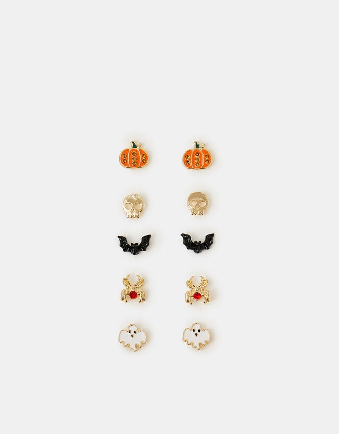 5-Pack Halloween Stud Earrings, , large