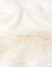 Embroidered Lightweight Scarf, , large