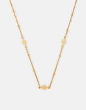 14ct Gold-Plated Star Station Necklace, , large
