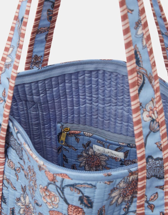 Bohemian Quilted Weekender Bag, , large