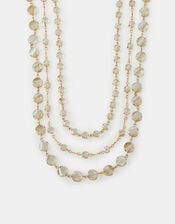 3-Pack Crystal Beaded Chain Necklaces, , large