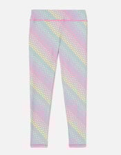 Girls Rainbow Star Leggings, Multi (BRIGHTS-MULTI), large