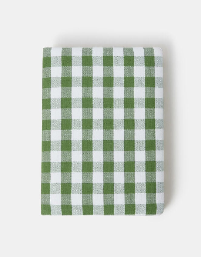 Cherry Embroidered Gingham Notebook, , large