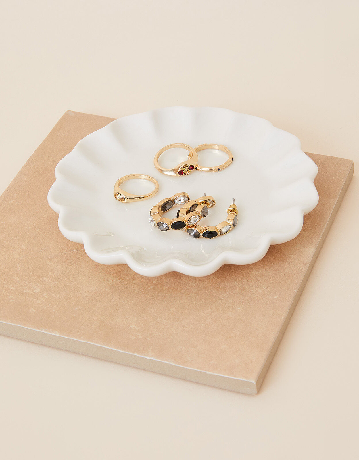 Plain white sales trinket dish