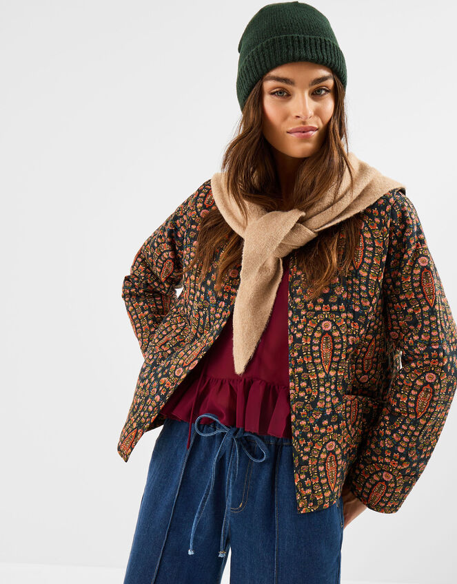 Plain Beanie Hat, Green (GREEN), large