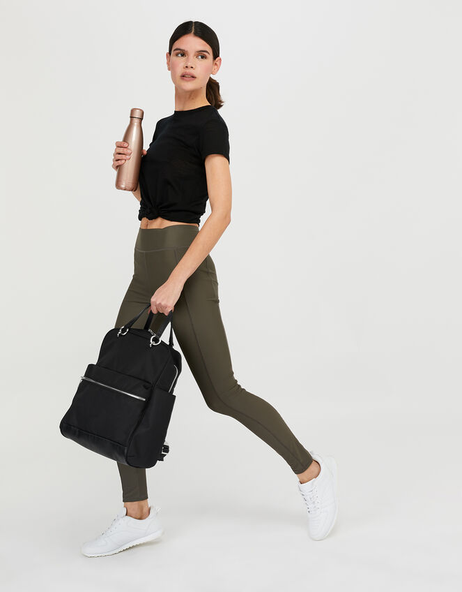 Canvas Backpack With Carry Handles, , large