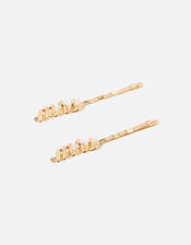"MRS" Hair Slide Twinset, , large