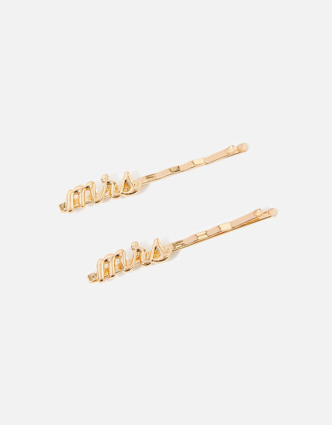 "MRS" Hair Slide Twinset, , large
