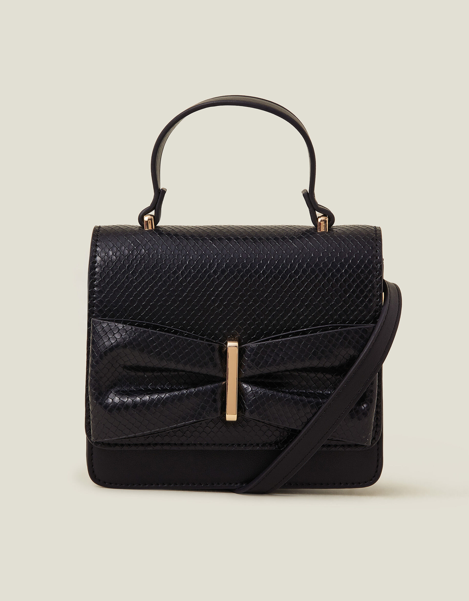 Black handbags accessorize on sale