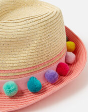 Pom-Pom Hat, Multi (BRIGHTS-MULTI), large
