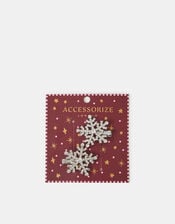 2-Pack Christmas Snowflake Snap Hair Clips, , large