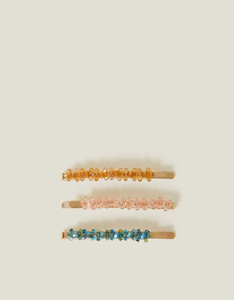 3-Pack Sparkle Gem Hair Slides, , large