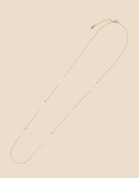 Long Pearl Rope Necklace, , large