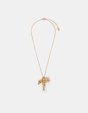 Sea Charm Pendant Necklace Gold, , large