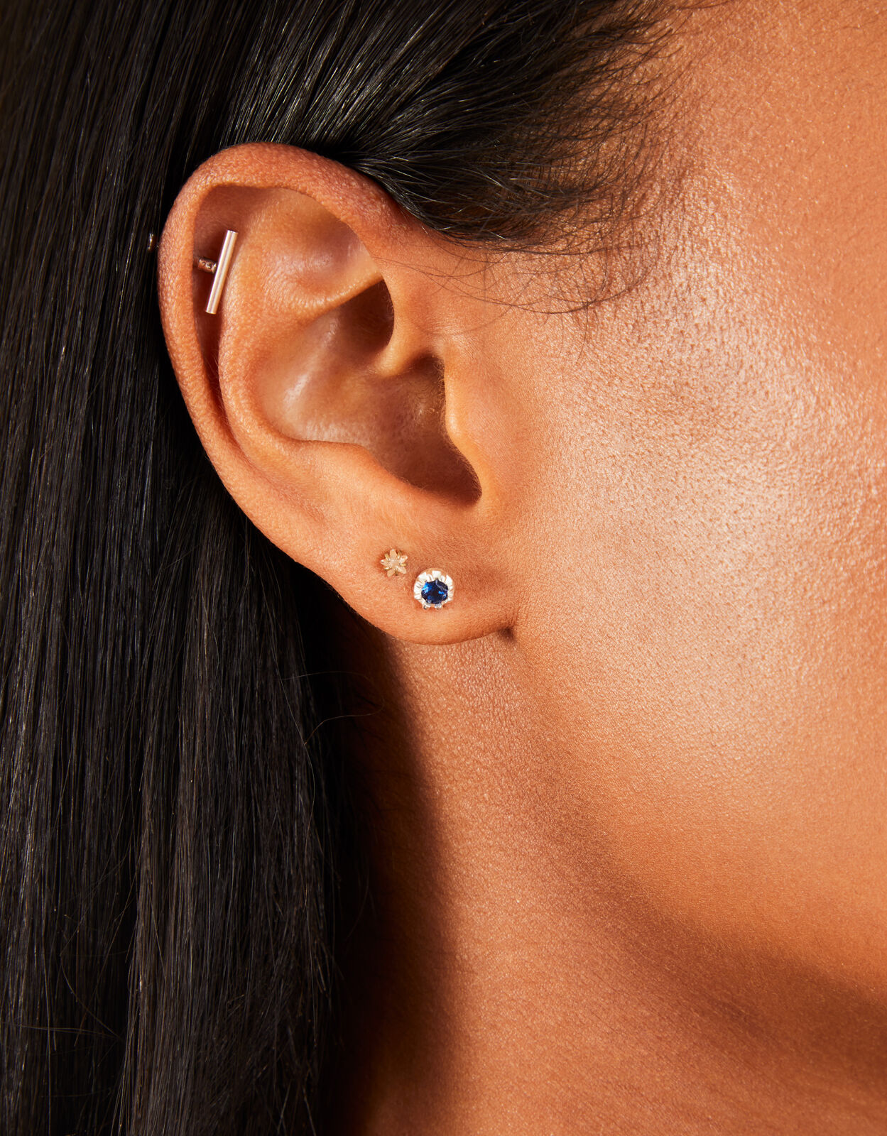 Small stone stud earrings store