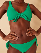Crinkle Bunny Tie Bikini Set, , large