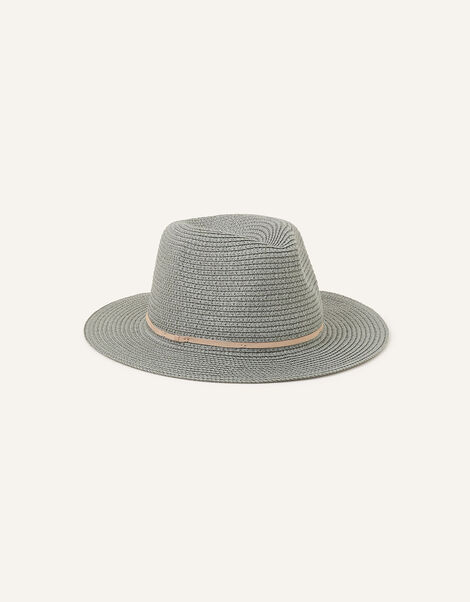 Packable Panama Hat, Green (KHAKI), large