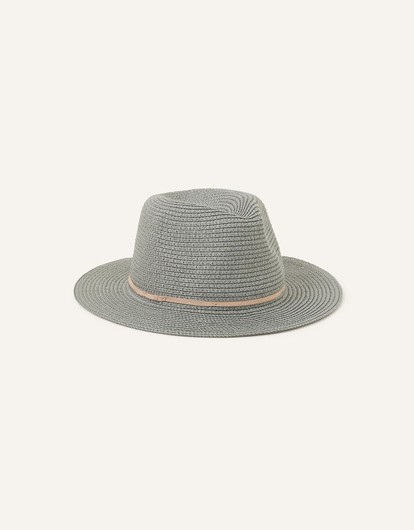 Packable Panama Hat, Green (KHAKI), large