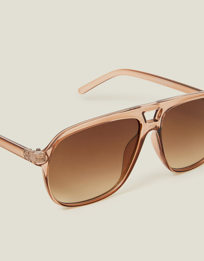 Resin Aviator Sunglasses, , large