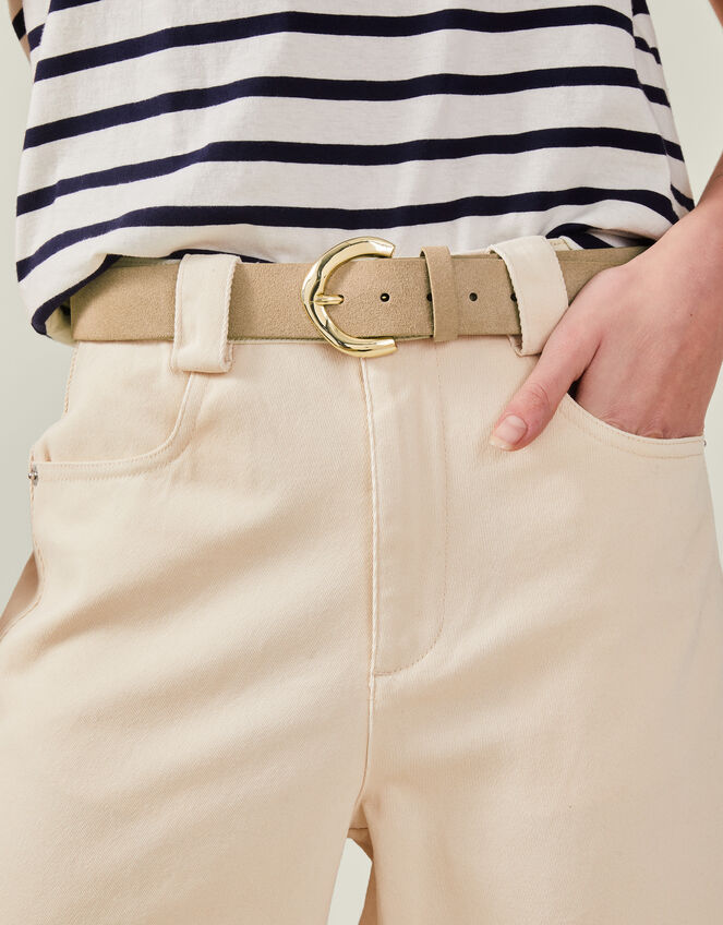 Suede Belt, Mink (MINK), large