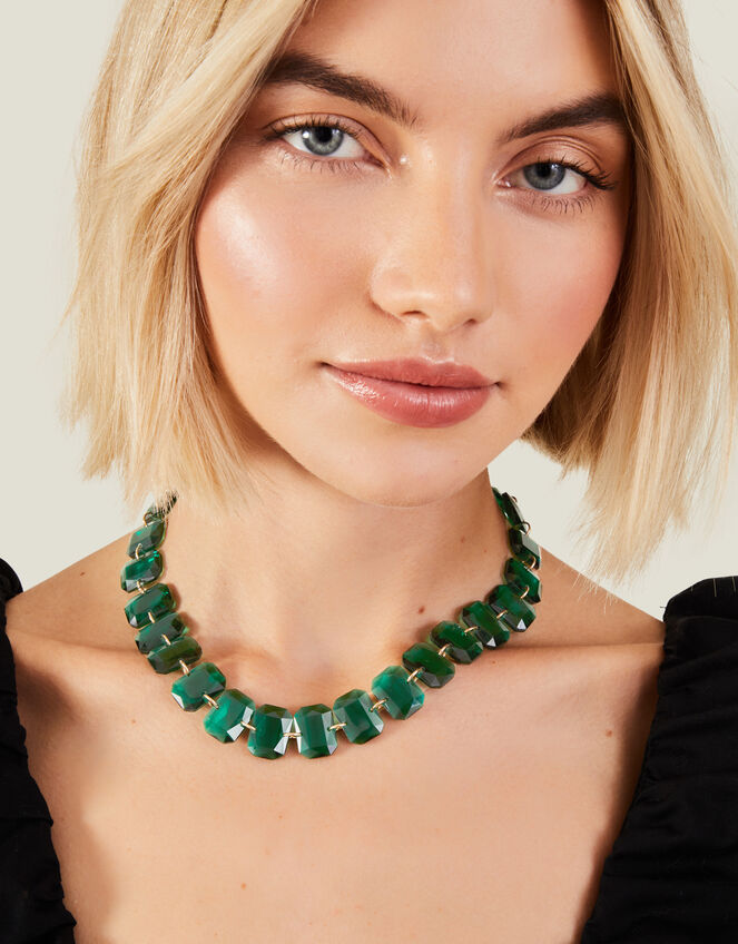 Facet Crystal Necklace, , large