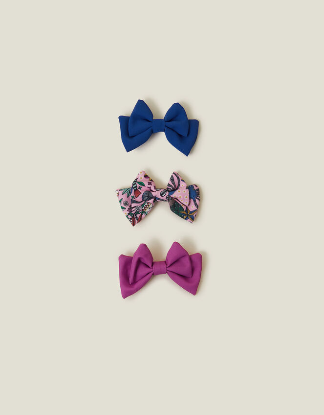 3-Pack Girls Bow Clips, , large