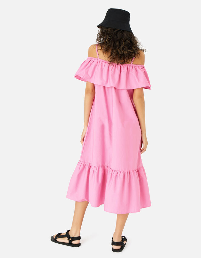Bardot Poplin Maxi Dress, Pink (PINK), large