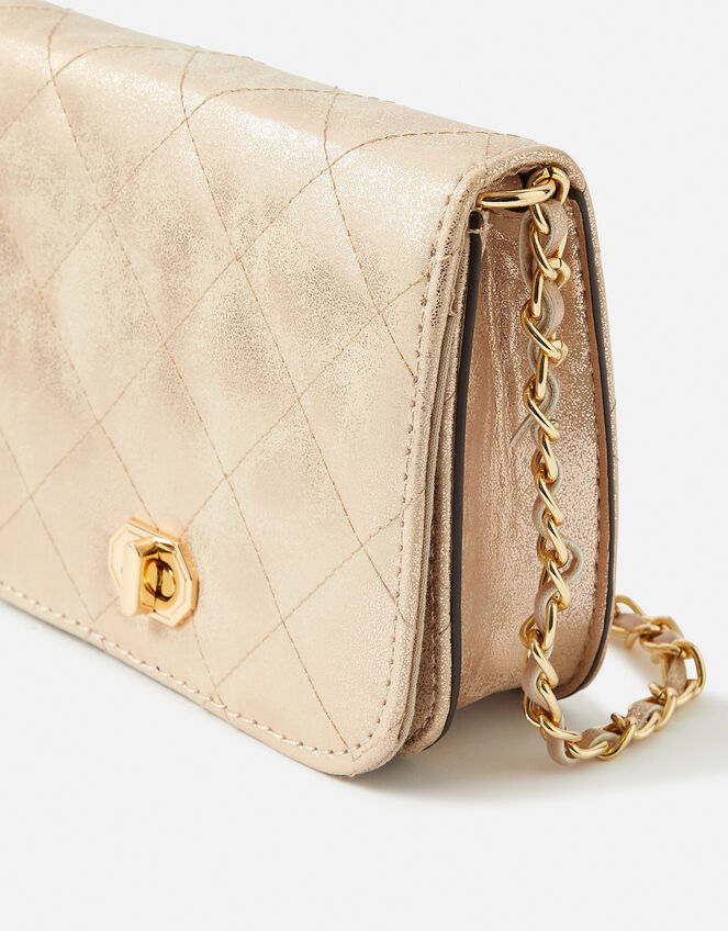 Evie Quilted Cross-Body Bag, , large