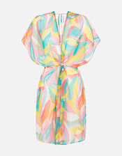 Floral Chiffon Kaftan, Multi (BRIGHTS-MULTI), large
